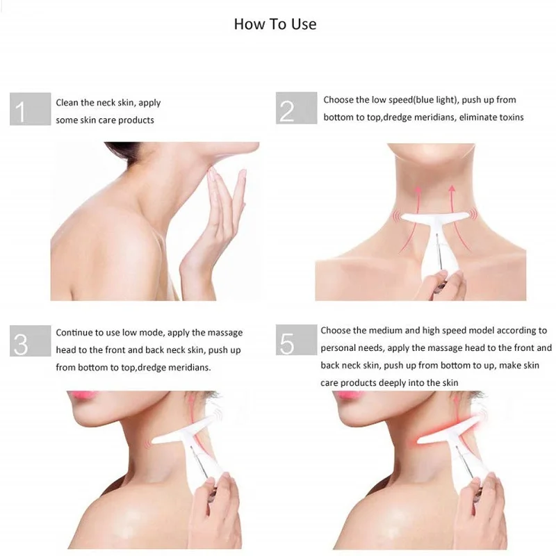 

Wrinkle Remove Machine Double Chin Reducer Vibration Heating Neck Firming Skin Machine Micro Vibrating Electric Beauty Tools