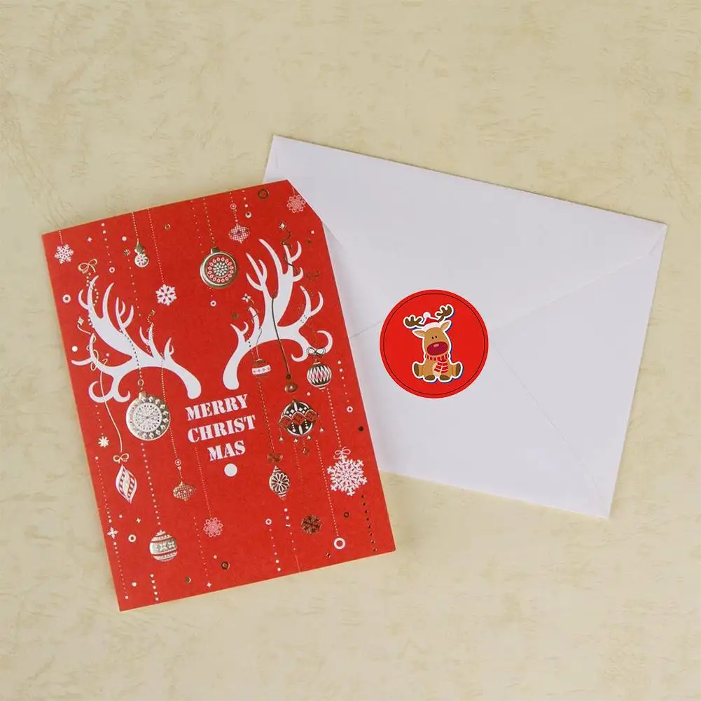 Пакет Рождество шаблон Наклейка знак праздничные украшения подарочный рулон