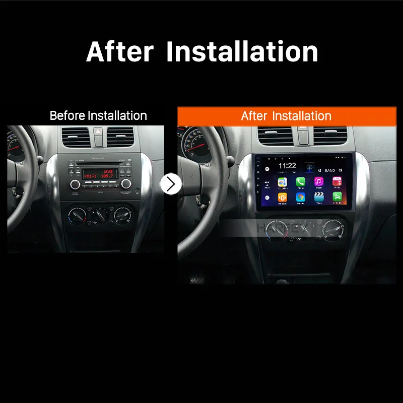 Harfey Android 10 0 9 &quot2Din автомобильное радио для 2006 2017 2012 Suzuki SX4 GPS мультимедийный плеер