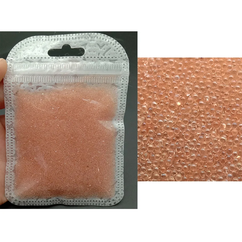 nail caviar 14 20 г/компл. высокое качество ногтей шарики 3D блеск сломанной Стекло Стразы для украшения ногтей, маникюр ремесла Deacoration аксессуар - Цвет: nail caviar 14