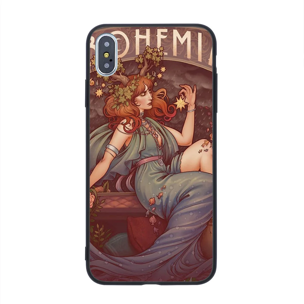 art nouveau bohemia phone case for iphone 11 pro x xr xs max 6 7 8 plus samsung s8 s9 s10 s20 a10 a50 free global shipping