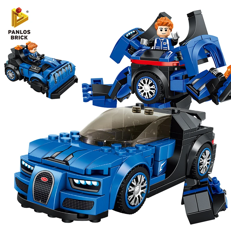 Строительные блоки РОБОТ город гоночный автомобиль игрушки Кирпичи развивающий