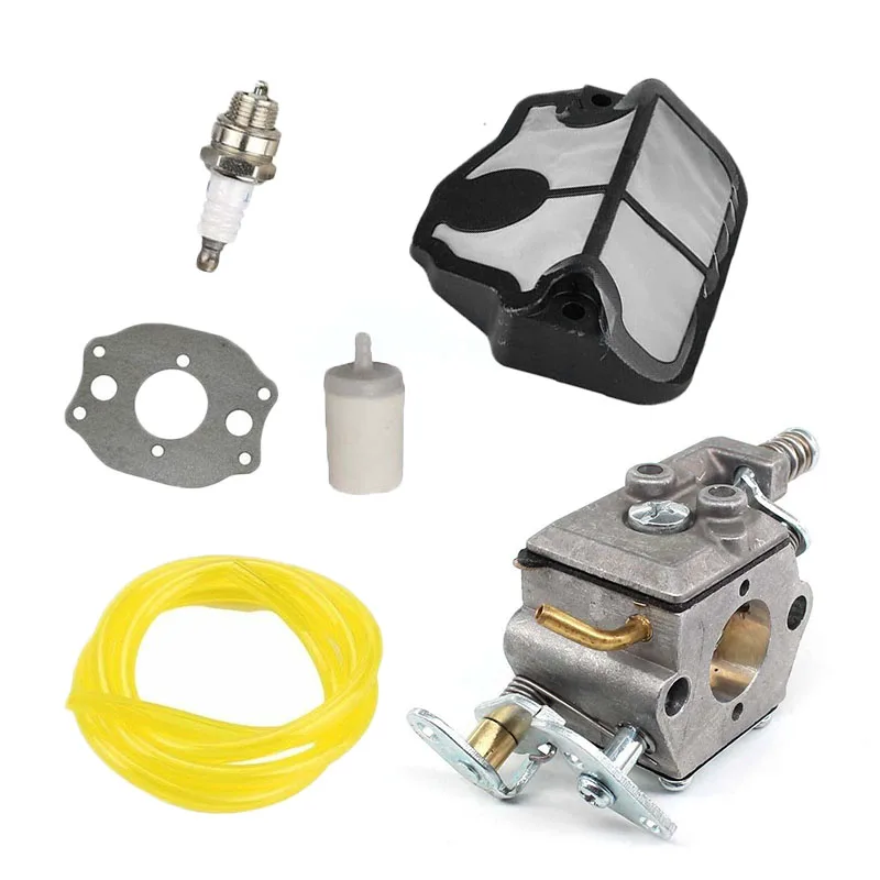 

Fuel Line Carburetor Kit Chainsaw Engine Tool Parts 137 141 142 Spark Plug