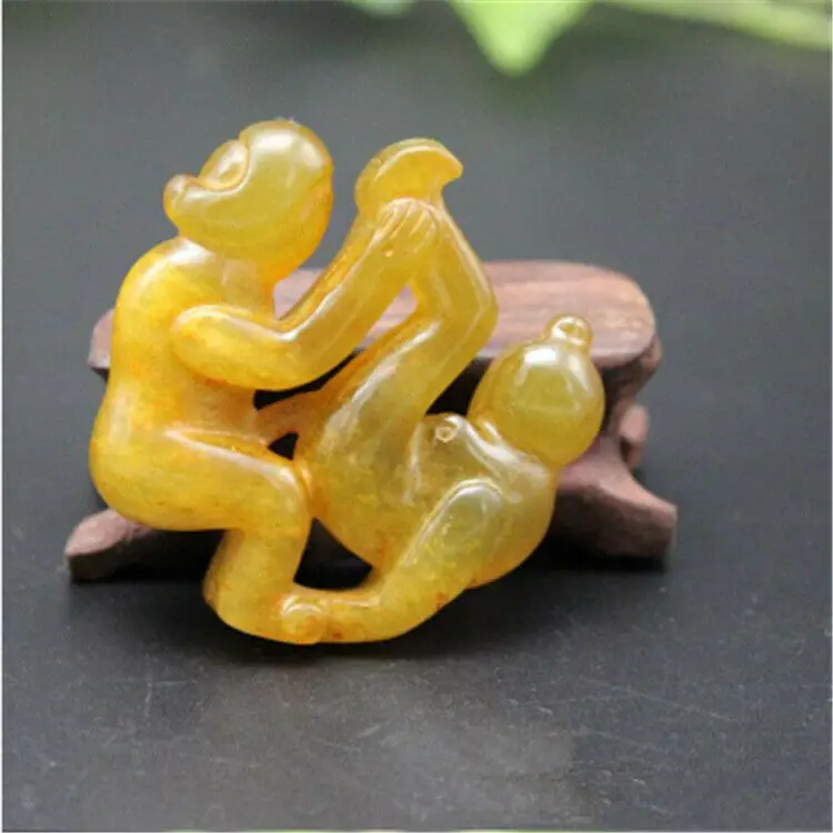 

Антикварная нефритовая подвеска Xiu, Нефритовая женская сексуальная любовь, мужские статуи