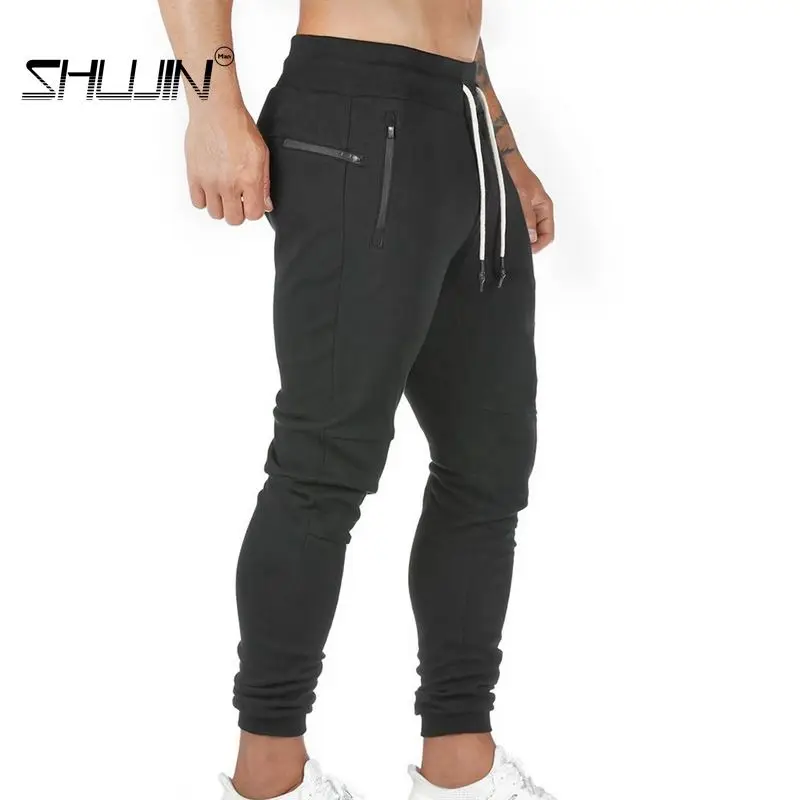 

Men's Jogger Pants Fit Zipper Closure Closed Bottom Comfortable Pants Men's Fitness Sports Multi-pocket Jogging Slim Sweatpants