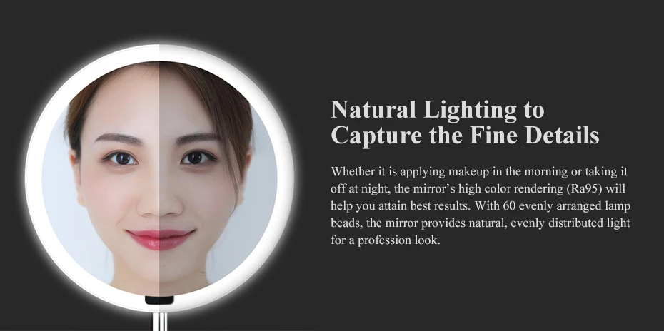 xiaomi Mijia Yeelight портативный светодиодный макияж зеркало со светом затемнения умный датчик движения ночник для xiaomi умный дом