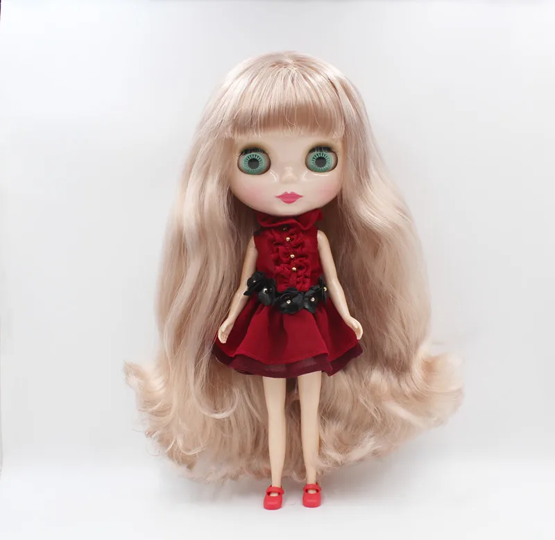 Бесплатная доставка большой скидки RBL-801 DIY Нюдовая кукла Блайт подарок на день рождения для девочки 4 цвета глаз с красивой длинной волосами милый игрушка на.