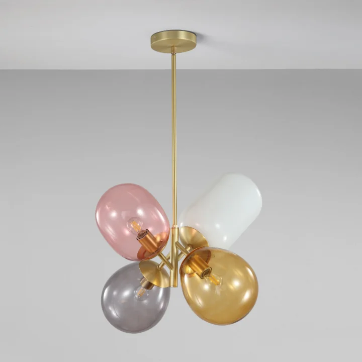 Детский дом цветной шар стекло люстра личность оригинальность Гостиная Ресторан