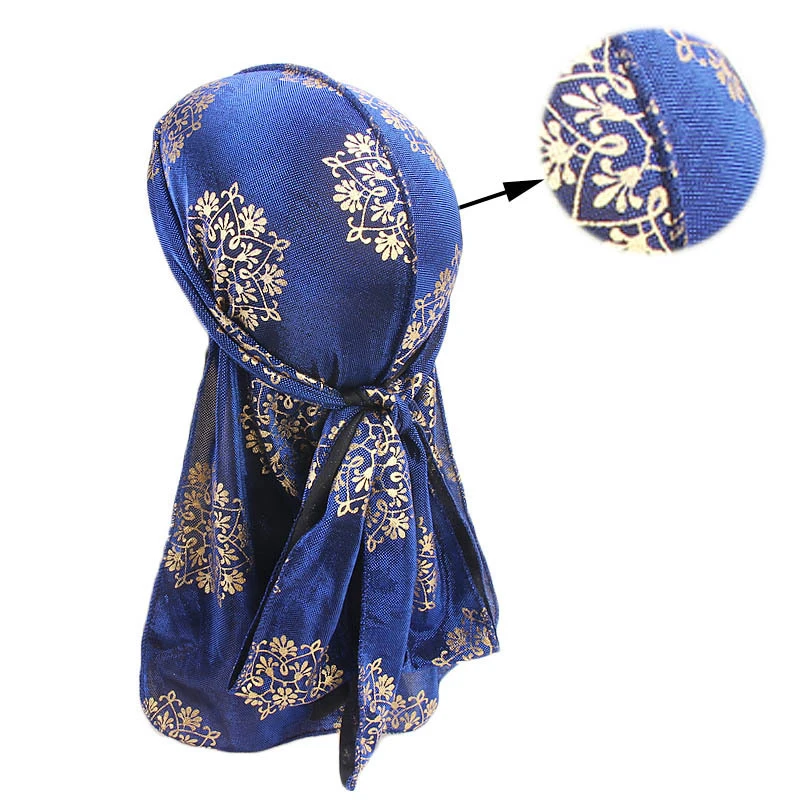 Модные мужские лазерные Баотоу дюраги Бандана тюрбан парики пират шляпа мужчины