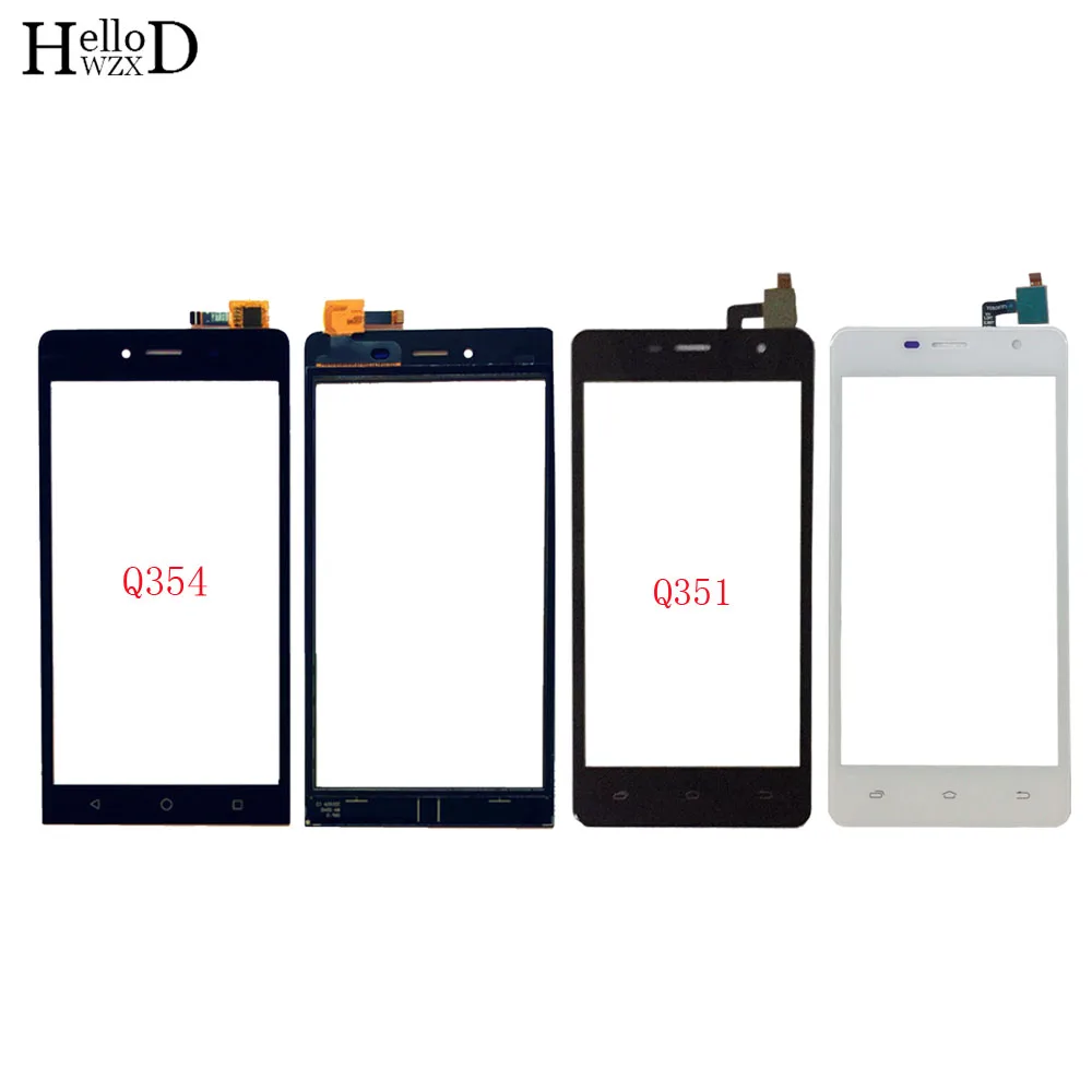 Мобильный сенсорный экран для Micromax Q351 Canvas Q354 сенсорный экран дигитайзер Панель переднее стекло сенсорный экран сенсор 3 м клей салфетки