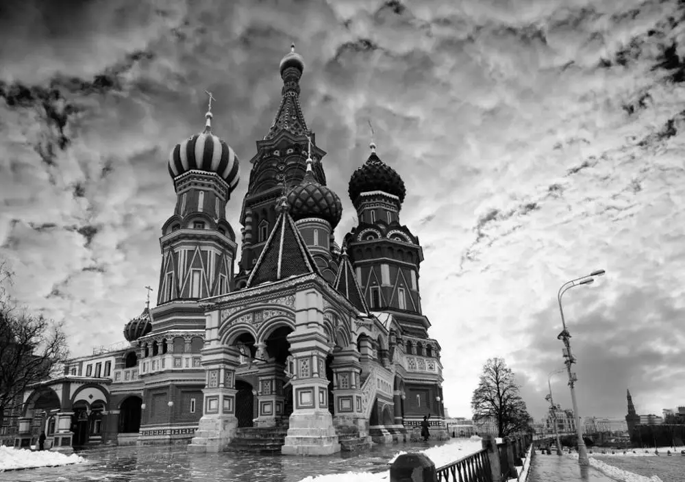 Шелковый постер с изображением пейзажа Московского дворца настенный Декор для