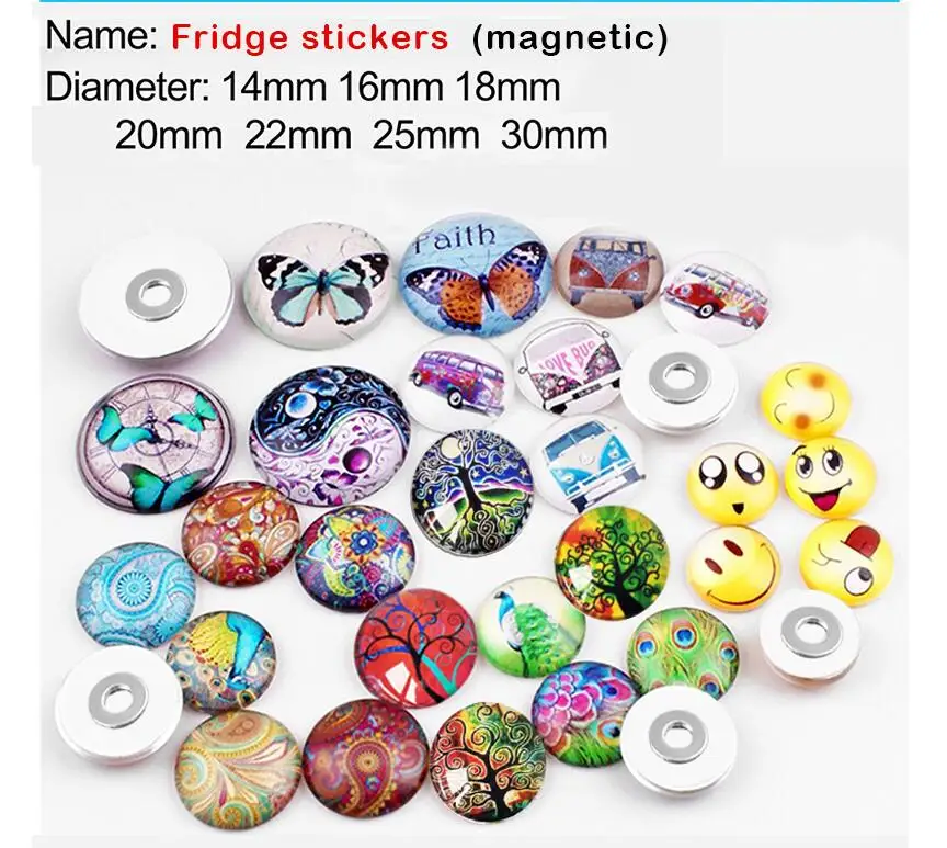 На заказ! Стеклянные наклейки для холодильника на магните значок катушка ID