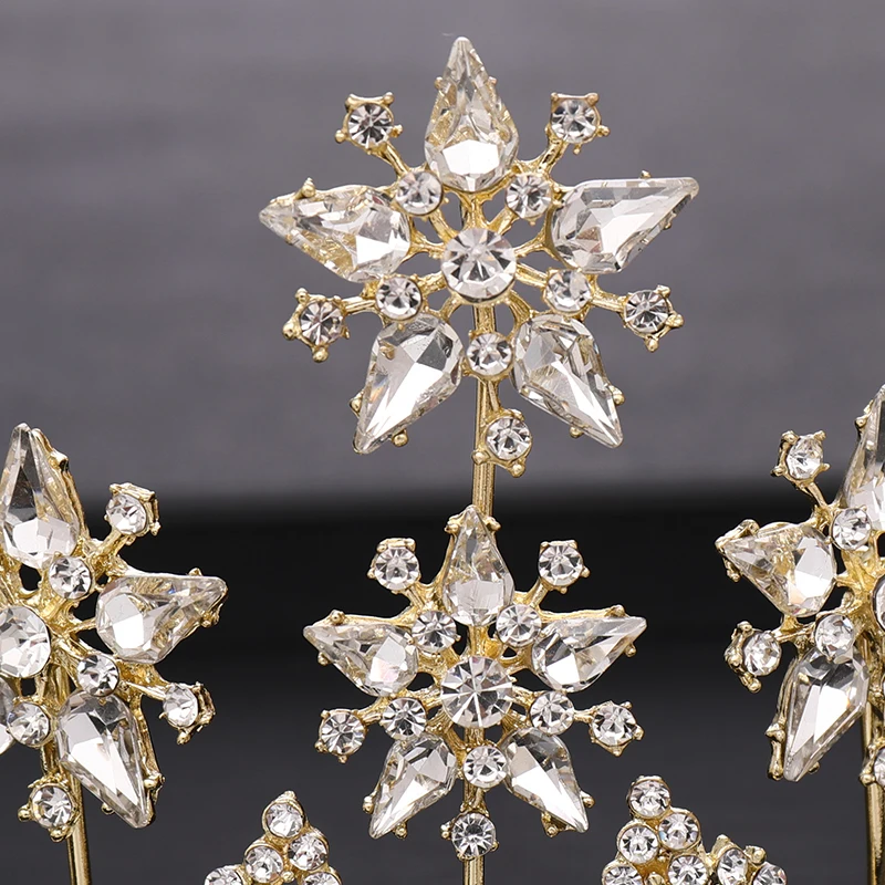 AiliBride барокко Стразы Кристалл Королева короны для свадебной вечеринки золото