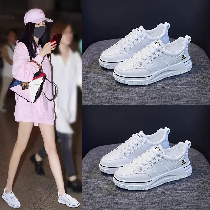 Ins han edition white shoe female tide fall 2021 new web celebrity students sandals tidal platform platform shoes 2157