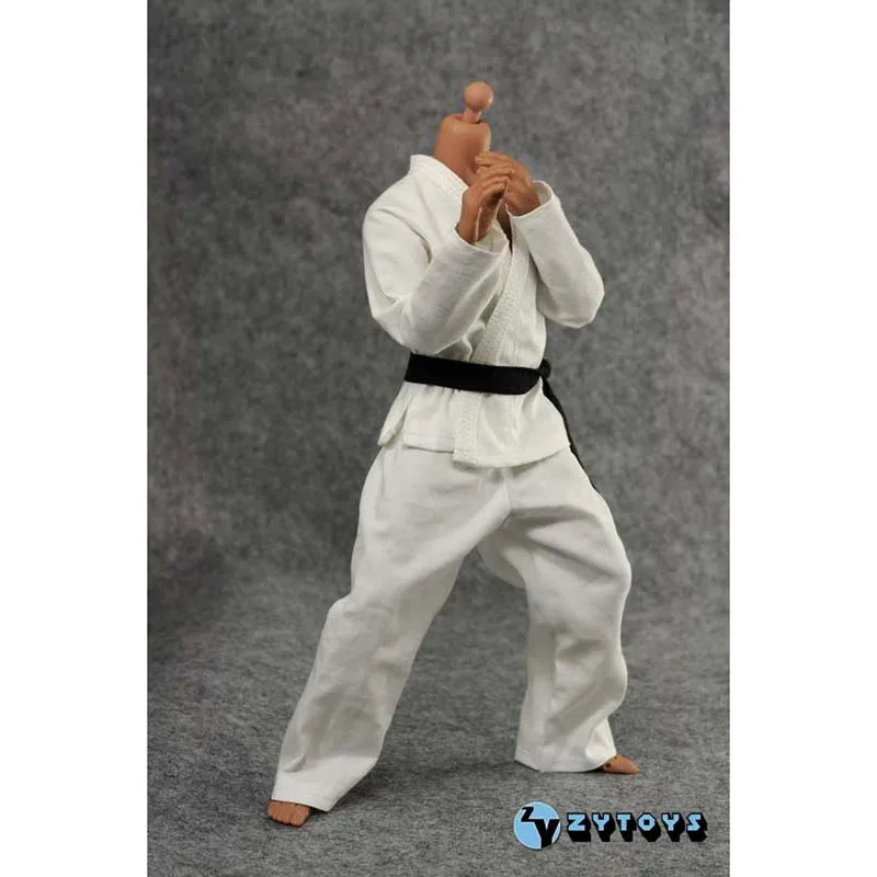 

ZYTOYS 1/6 Scale Male Man Judo Suit Kung Fu Suit White Clothes Model for 12" Action Figure Toy Accessories