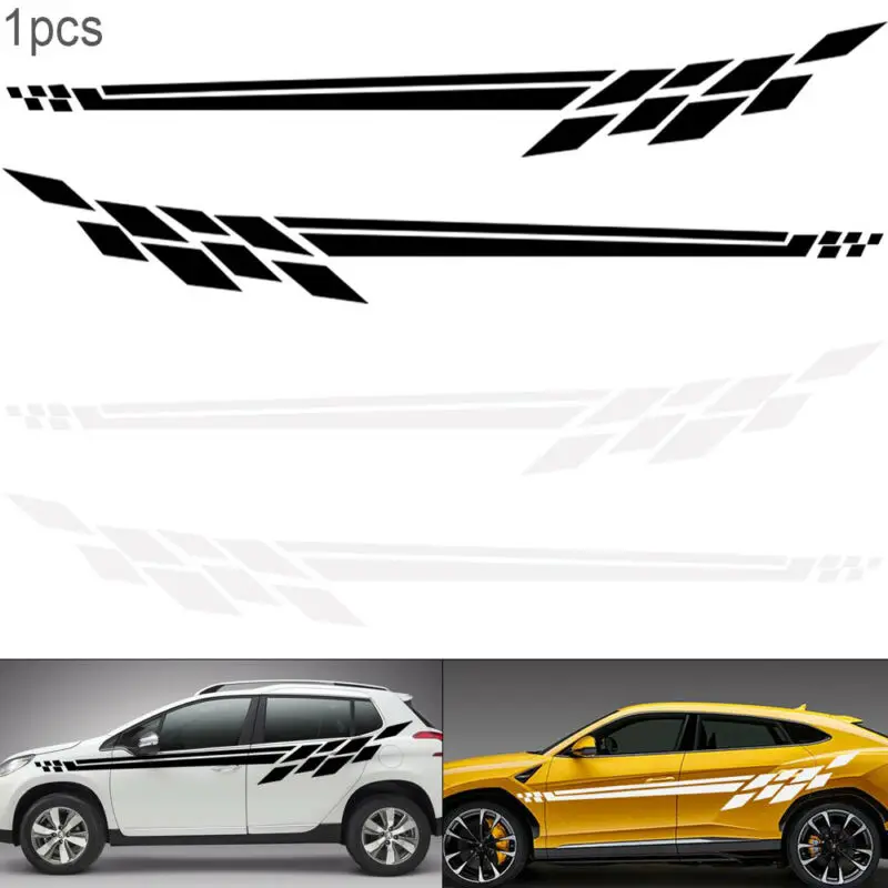 

1set Car Sticker Vinyl Racing Long Stripe Decals Waterproof Replacement