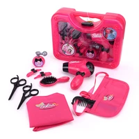kids makeup set beauty salons hairdryer comb makeup box hairdressing pretend play toys for girls baby toys