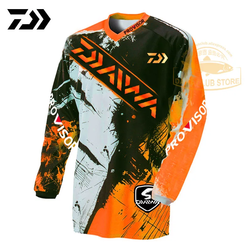 

2020 Daiwa Clothing Summer Sports Fishing Tshirt Breathable Outdoor Running Breathable Anti-uv Fishing T-shirt Cycling Men Top