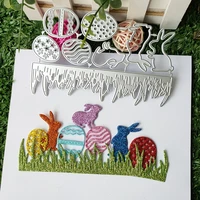 new easter bunny easter egg plant metal cutting die mould scrapbook decoration embossed photo album decoration card making diy