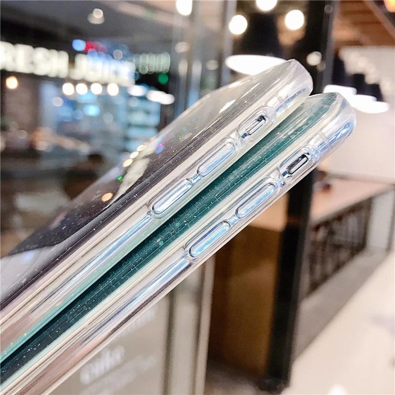 Роскошный блестящий чехол для телефона iPhone 7 8 6 6S Plus X XS Max XR 11 Pro Блестящий Мягкий