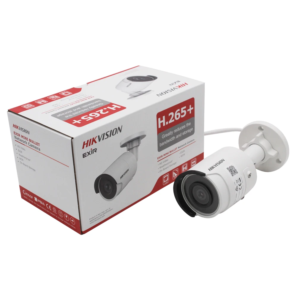 Hikvision 4K сетевая пуля 8MP IP камера DS-2CD2085FWD-I 3D DNR камера безопасности с высоким разрешением 3840*2160