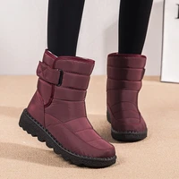 plus size winter women snow boots ankle cotton shoes womens high tube waterproof womens shoes high top non slip boots women