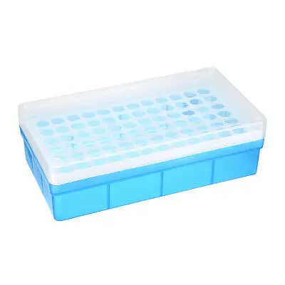 

2 Pcs Tube Rack Polypropylene 72-Well Blue for 1.5ml, 2ml