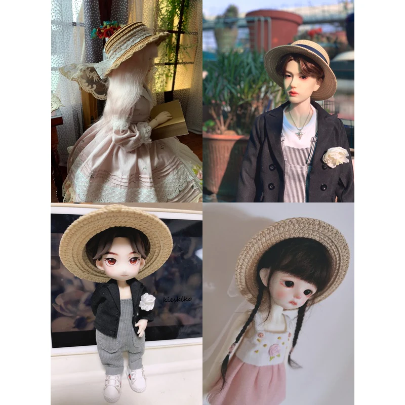 Allaosify 1/3 1/4 1/6 1/8 1/12 BJD SD кукла соломенная шляпа|Куклы| |