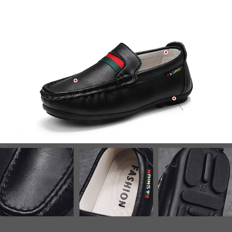 2022 New Autumn Genuine Leather children's Shoes for Boys Mocassins Fashion Kids For Girls Casual Flat Slip On Loafer | Детская