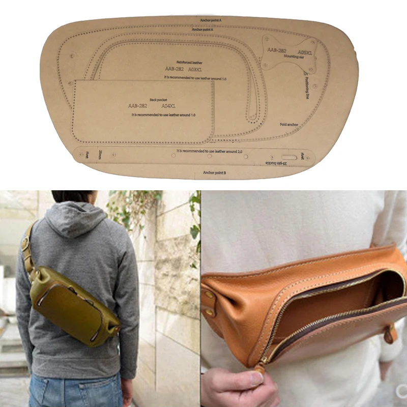 Кожаные инструменты нагрудная сумка крафт бумажный трафарет &quotсделай сам&quot для