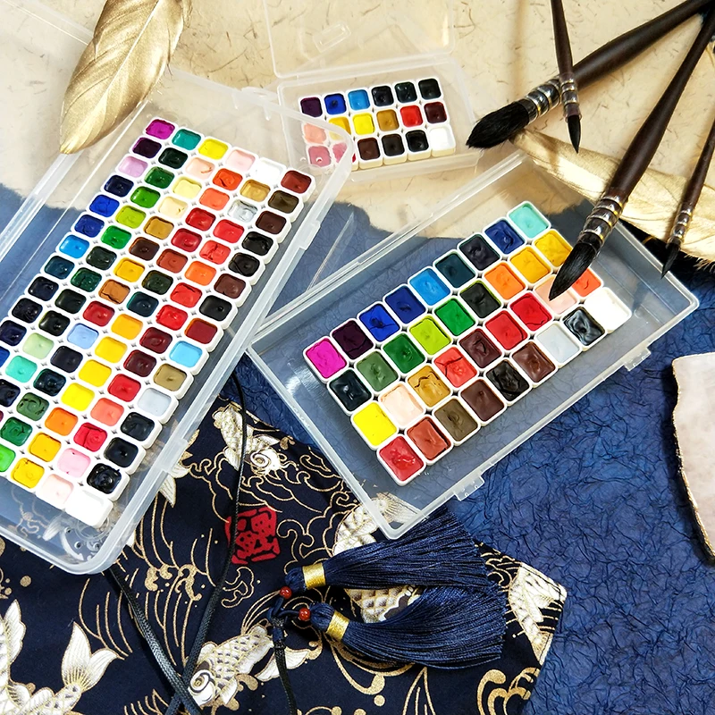 Акварельная краска 18/36/90 цветов/Акварельные краски в наборе/Краска/Товары для