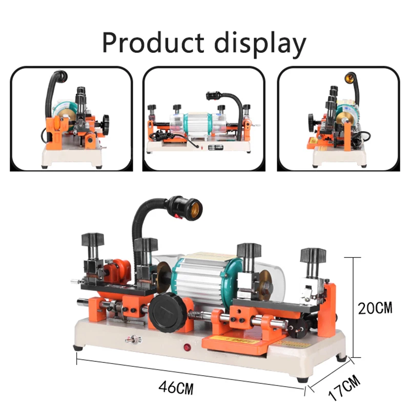 

238BS горизонтальная машина для резки ключей, копировальная машина для ключей, машина для изготовления ключей с двойной головкой, распродажа ...