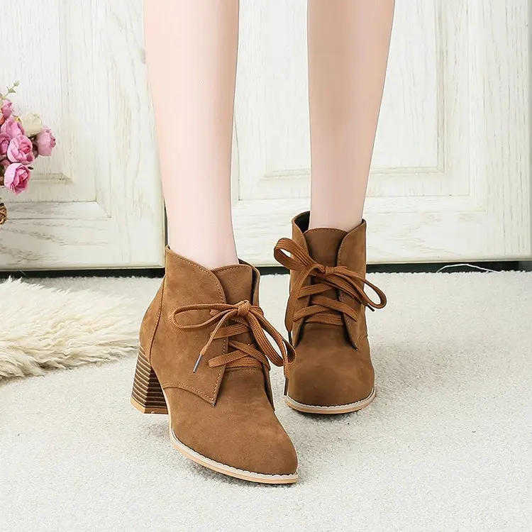 Большой size42 Размеры до 43 Женская зимняя обувь Модные женские туфли на высоком