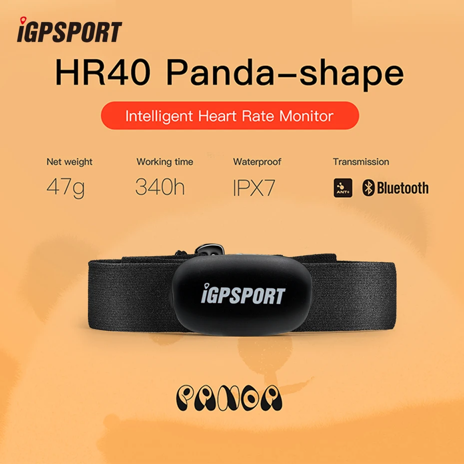 Умный пульсометр iGPSPORT HR40 профессиональный для велоспорта и бега с поддержкой