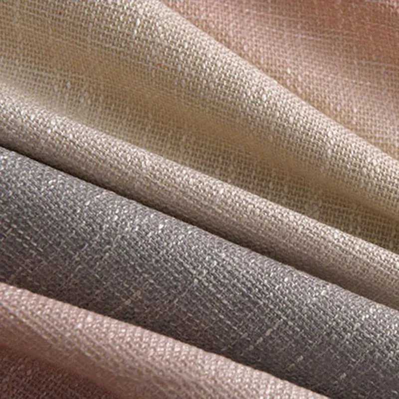 Горячая Распродажа новинка шторы для спальни из хлопковой смеси с серым