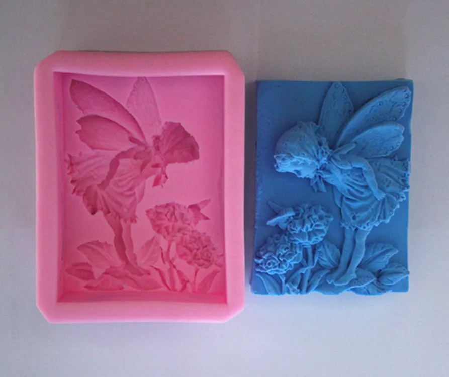 

Silicone Fondant Cake Mold Beautiful Girl Cake Mold Handmade Soap Aromatherapy Plaster Mold DIY Baking Kitchen Tools Accessories