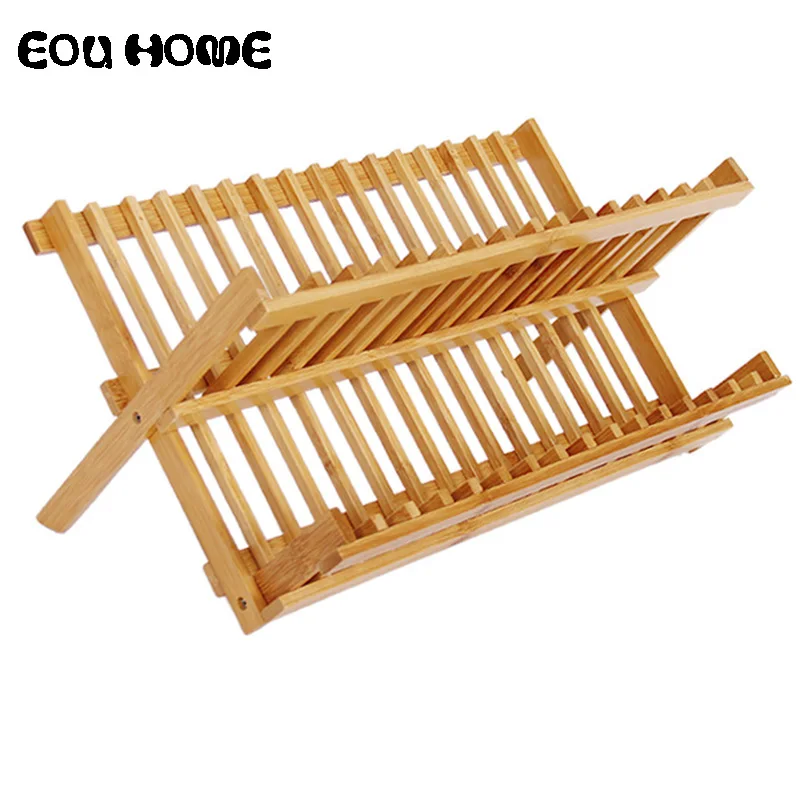 Деревянные сушильные стеллажи для хранения Держатели Кухня сушилка посуды