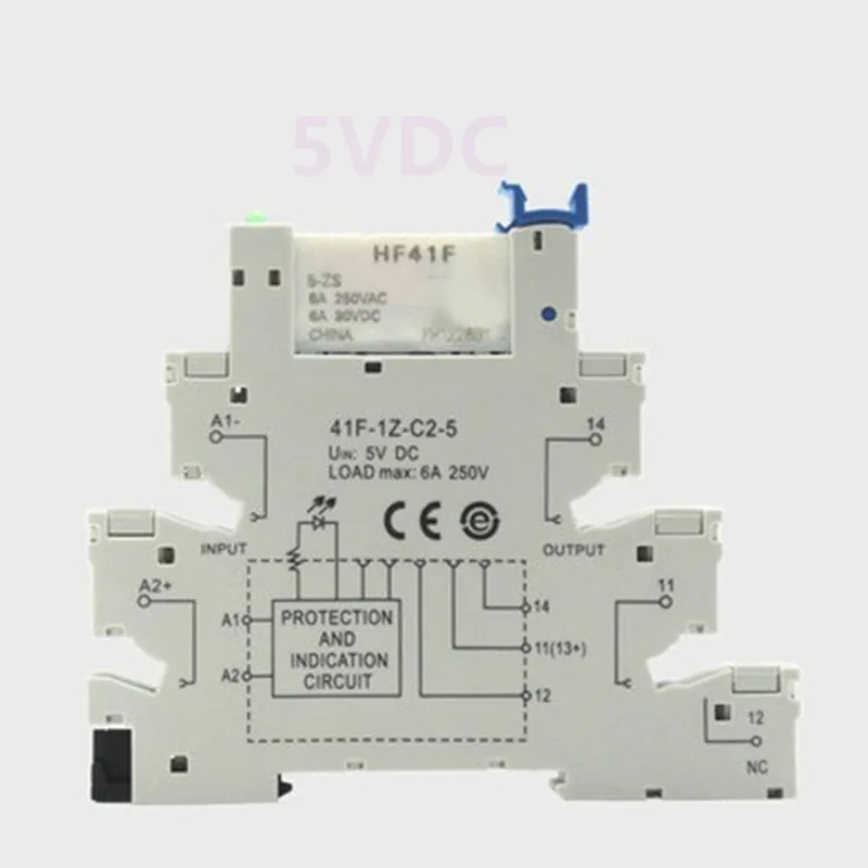 10 шт. HF41F 24-ZS 12-ZS 5 в 12 В 24 1CO тонкое/SSR релейное крепление на винтовой розетке