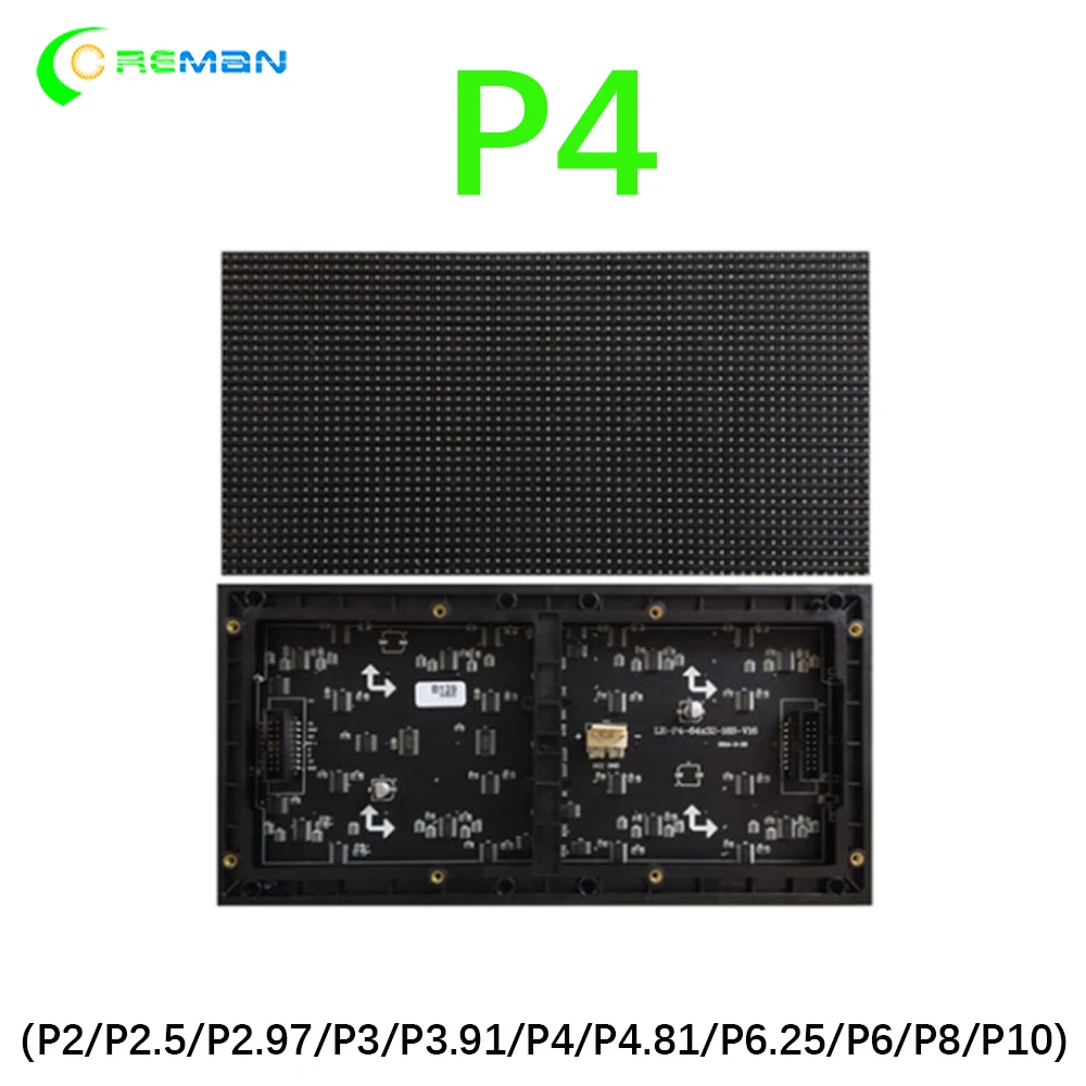 Внутренний полноцветный модуль светодиодной панели 3 в 1 SMD RGB P4 цветная