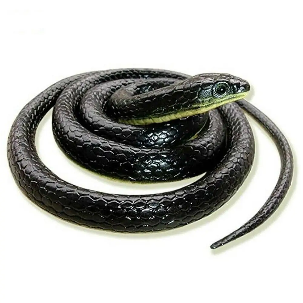 

Reative Gift Realistic Soft Rubber Toy Snake Safari Garden Props Joke Prank Gift About 130cm Novelty And Gag Playing Jokes Toy