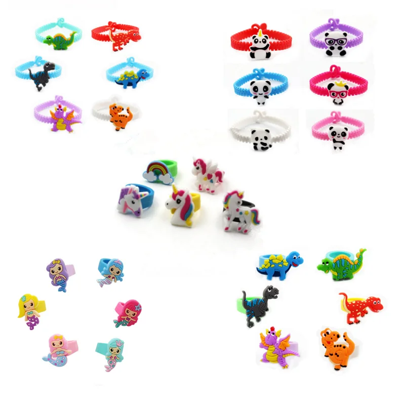 

10 шт., единорог, украшение для вечеринки, резиновый браслет, единорог, украшения для дня рождения, подарки для детей, Детский душ, вечеринка, ...