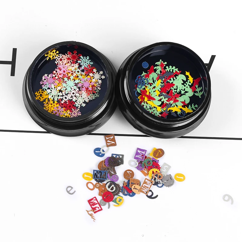 1 коробка украшения для ногтей ароматное дерево ультра тонкий полый блестки