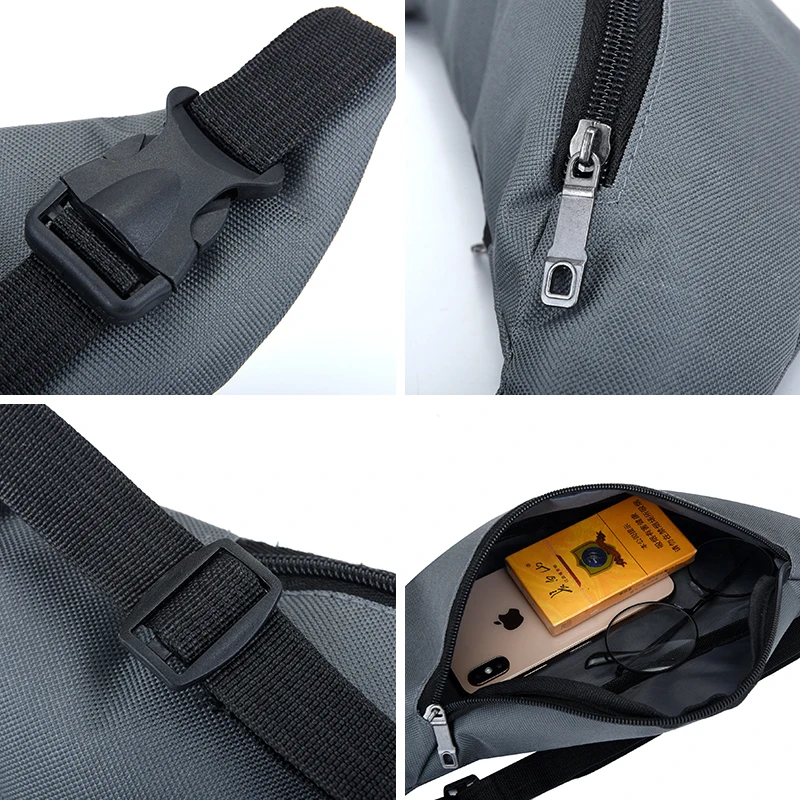 

JIEROTYX Leather Waist Bags For Women Fashion Belt Bag Designer Fanny Pack Unisex Rivet Mobile Phone Packs Hip-Hop Chest Bags