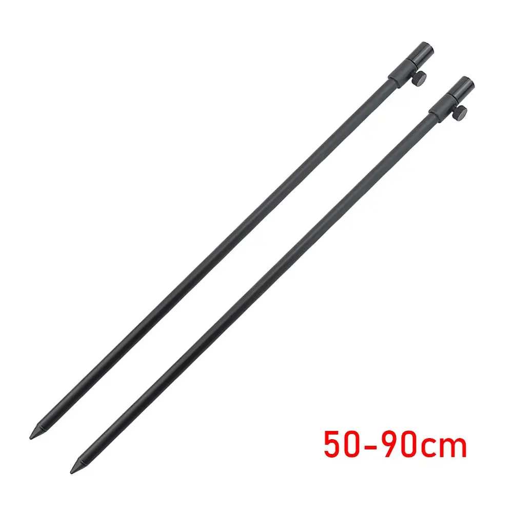 50-90cm 2 шт. алюминиевый Карп Рыболовный банк палочки Карп Удочка Pod Телескопический диаметр 12 мм - Цвет: 50-90cm
