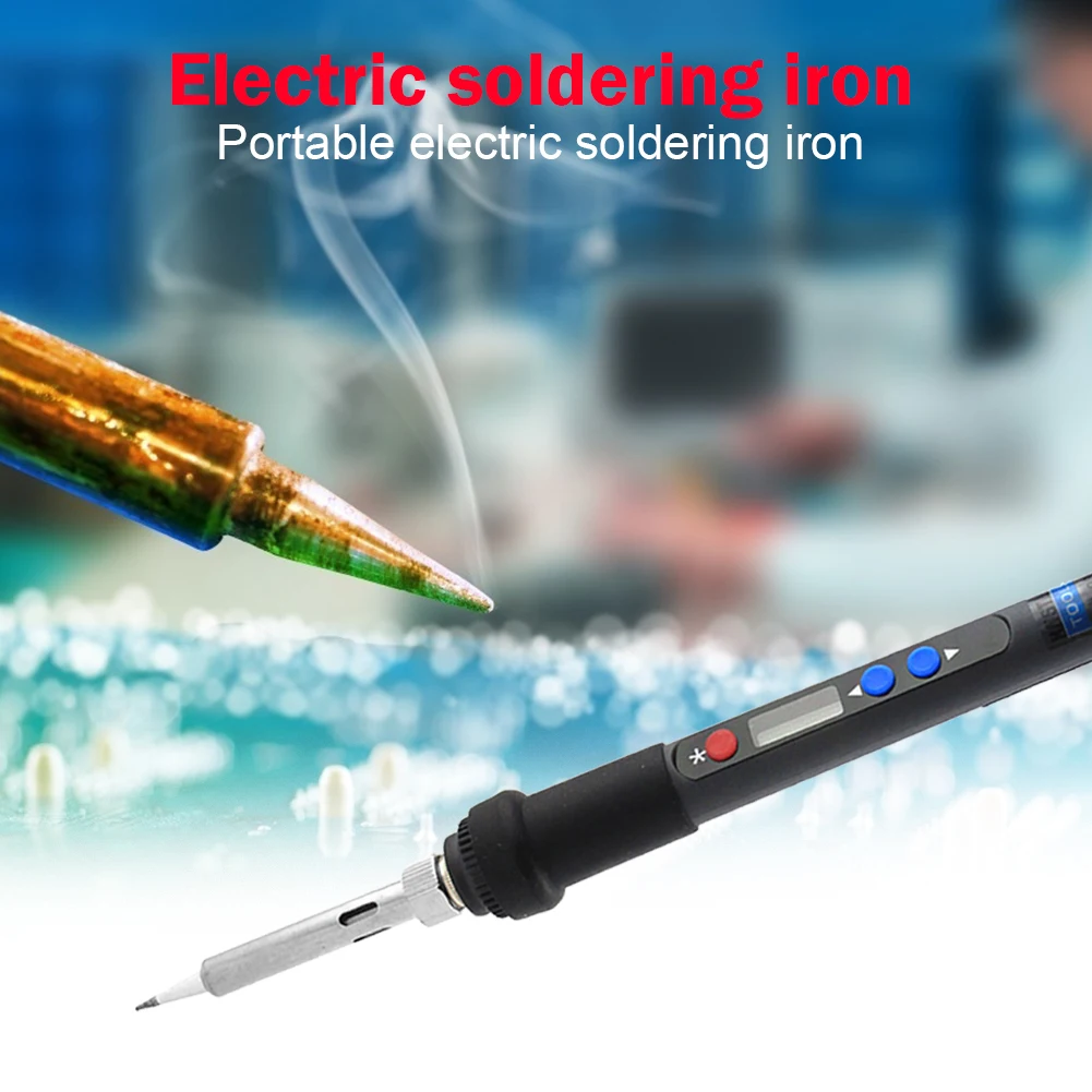 

Electric Soldering Iron Household Mini Multi-function Portable Welding Pen Thermostat Adjustable Rework Station Heat Pencil