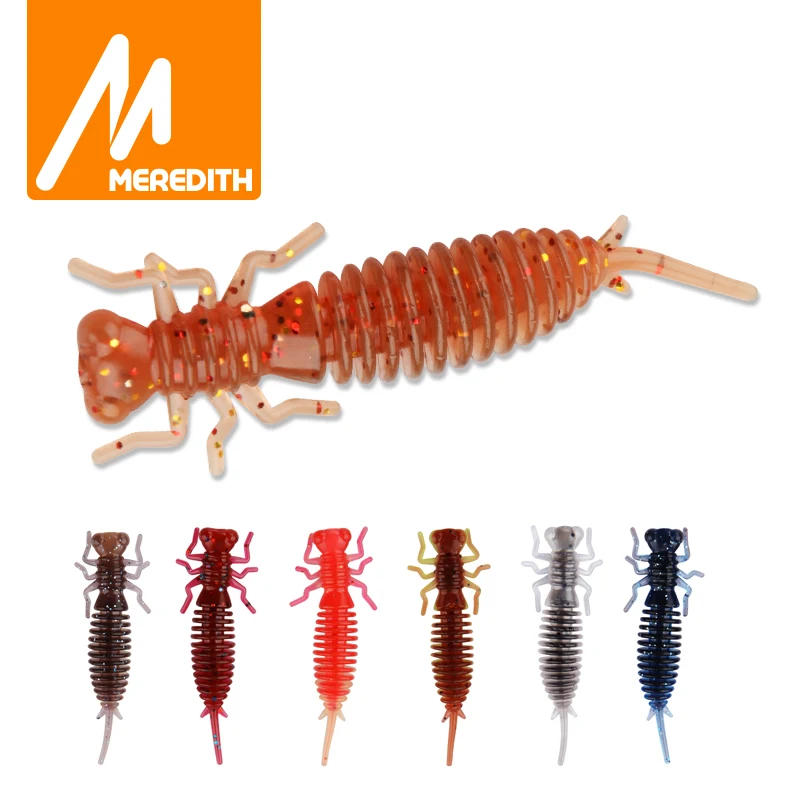 MEREDITH 85 мм 4 шт. 5 г рыболовные приманки плавающие силиконовые мягкие маленькие