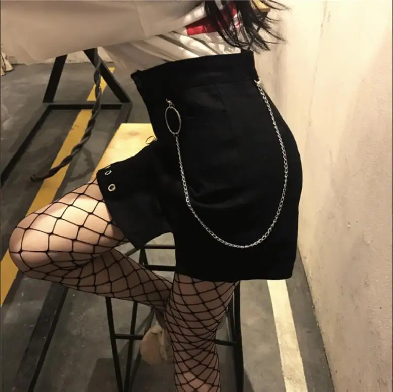 Летняя модная женская юбка Ulzzang в винтажном стиле крутая уличная одежда тонкая