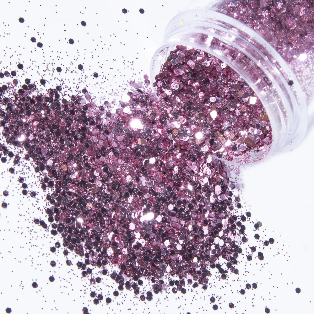 Пудра для дизайна ногтей 1 баночка смешанный черный блеск голографические