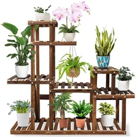 multi tiers flower plant holder stand rack wooden plant stand balcony garden flower plant stand bonsai display shelf