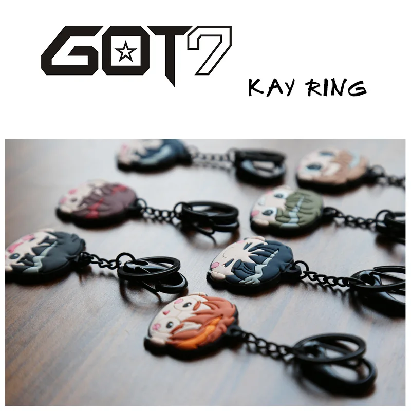 [MYKPOP] GOT7 JACKSON YOUNGJAE MARK BAMBAM голосовой брелок акриловый KPOP вентиляторы коллекция